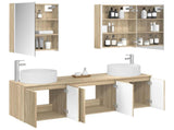 Bathroom Cabinet Set 5 pcs Sonoma Oak Engineered Wood 3406569