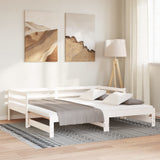 Pull-out Day Bed without Mattress White 90x190 cm 814655
