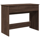 Dressing Table with Mirror Brown Oak 100x45x76 cm 840701