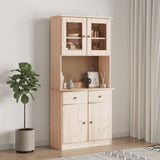 Highboard ALTA 77x35x165 cm Solid Wood Pine 3187773