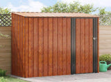 Garden Sheds Brown 203 x 85.5 x 200 cm Metal 42011304