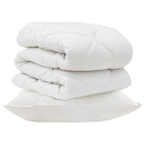 Duvet with Pillow 2 pcs White Microfiber 3376697