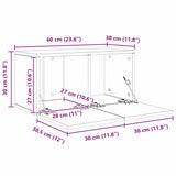 TV Cabinet Set 4 pcs Artisan Oak Engineered Wood 3393572
