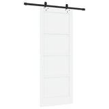 Sliding Door ORKDAL White 83 x 211 cm Solid Pine Wood 3333619