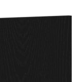 Bed Headboard Black Oak 200 x 1.5 x 80.5 cm Engineered Wood 863158