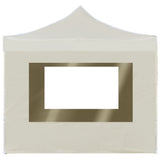 Professional Folding Party Tent with Walls Aluminium 2x2 m Cream 48930