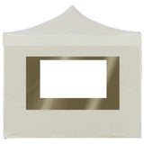 Professional Folding Party Tent with Walls Aluminium 2x2 m Cream 48930