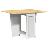 5 Piece Butterfly Dining Set Corona Foldable White Pinewood 3295717