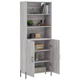 Highboard Grey Sonoma 69.5x34x180 cm Engineered Wood 3189267