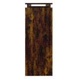 Console Table Smoked Oak 102x30x80 cm Engineered Wood 815219