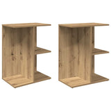 ZNTS Bedside Tables 2 pcs Artisan Oak 46.5x29x61 cm Engineered Wood 858667