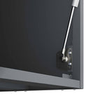 Wall Cabinet for Garage with Gas-lift Door Anthracite 883274