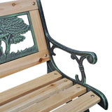 Garden Bench Bronze and Wood Wood and Iron 84 cm 41013