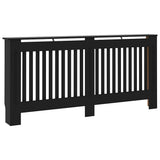 Radiator Cover Black 172x19x81.5 cm Engineered Wood 288180