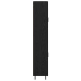 Highboard 2 pcs Black Oak Engineered Wood 3416233
