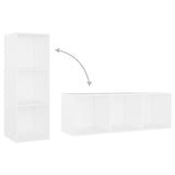 TV Cabinets 2 pcs White 107x35x37 cm Engineered Wood 3079907