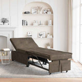 Sofa Bed Dark Grey 194 x 67 x 82 cm Huahua Fabric 42008605