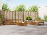 Outdoor Sofa Set 6 pcs Natural Solid Acacia Wood 3373029