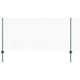 Welded Wire Fence 10 x 1 m PVC-Coated Steel Green Mesh 3336042