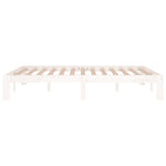 Bed Frame without Mattress White 135x190cm Double 810341