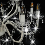281612 Chandelier 2-layer White 15 x E14 Bulbs