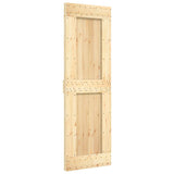 Sliding Door with Hardware Set 70x210 cm Solid Wood Pine 3332724