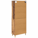 Highboard Old Wood 69.5 x 32.5 x 180 cm Engineered Wood 3415807