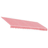 Replacement Fabric for Awning Red and White Stripe 4.5x3.5 m 367719