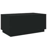 Coffee Table Black Engineered Wood Medium Coffee Table 839876