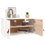 Wall Cabinets 2 pcs White 60x30x30 cm Solid Wood Pine 818368