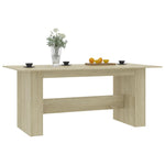 ZNTS Dining Table Sonoma Oak 180x90x76 cm Engineered Wood 800471