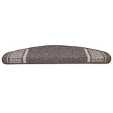 Self-adhesive Stair Mats 15 pcs Brown 65 x 21 x 4 cm 42011454
