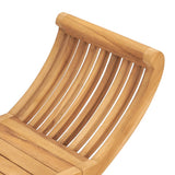 Garden Bench Warm Brown Solid Teak Wood Medium Durable 316150