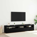 TV Cabinet 2 pcs Black Oak Engineered Wood 3332494