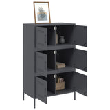 Highboard Anthracite 68x39x113 cm Steel 842960