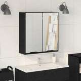 Mirror Cabinet Black Oak 64 x 20 x 67 cm Engineered Wood 862096
