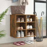 Shoe Cabinet Smoked Oak 52,5x30x50 cm 820508