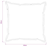 Cushion Cover 6 pcs HOUTEN Beige 55 x 55 cm Boucl 920450
