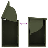 Parcel Drop Box with Door Olive green 47.5 x 38 x 59 cm Steel 874943