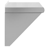 ZNTS Wall Shelf 50x30x31 cm Silver Stainless Steel 30277