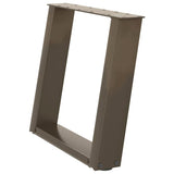 Coffee Table Legs U-Shaped 2 pcs Natural Steel 50x cm Steel 4012767