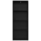 Freestanding Bookshelf Black Oak 60 x 30 x 151.5 cm 8003715