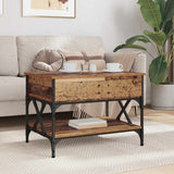 Coffee Table Old Wood 70 x 50 x 50 cm Engineered Wood 883038
