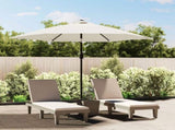 Parasol Sand White 3m Steel Pole 40770