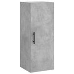 Highboard Concrete Grey 34.5x34x180 cm Engineered Wood 3198813
