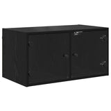 Wall Cabinets 2 pcs Black Oak 68 x 37 x 35 cm Engineered Wood 882918