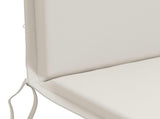 High Back Chair Cushion GEMERT 4 pcs 100% Polyester White 945697