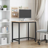 Table Natural 80 x 50 x 77 cm Engineered Wood and Steel 873790