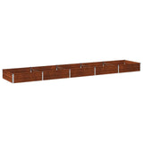 Raised Garden Bed Rusty 400 x 80 x 24 cm corton 8006512