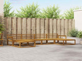 Outdoor Sofa Set 6 pcs Natural Solid Acacia Wood 3367952